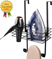 Ironing Board Holder Wall Mount with Hair Dryer Holder,Ironing Board Hanger