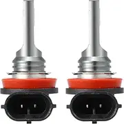 X AUTOHAUX H11 Fog Lights Bulbs Bulb 80W Power 12 LED 3030 Chips Auto LED Car Driving Running Lamp Bright Waterproof Aluminum White (Set of 2)