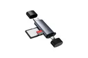 USB 2 in 1 Micro SD - SD Card Reader Allows for Both USB A and USB C Transfers
