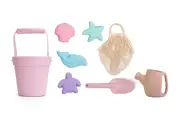 Silicone Beach Toys Bundle - Watering Can, Bucket, Spade & Mould Set - Cherub Baby