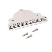 Chrome Mandolin Tailpiece for 10 String Mandolin Spare Parts