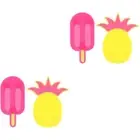 2 Pieces Scrub Pad Makeup Brush Cleaning Mat Pineapple Shaped Cleaner