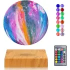 Levitating Moon Lamp,16 Colors Galaxy Moon Lamp 5.9 Inch 3D LED with Remote Cont