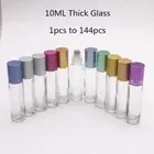 10ml Clear Glass Roll On Bottles Roller Ball for Essential Oils Perfume Massage