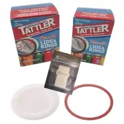 Reusable Canning Lids Bundle Includes 12 Wide and 12 Regular Mouth Tattler Li...