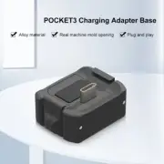 Charging Base for Pocket 3 Type-C 1/4 Mount Adapter Fixed Holder Tripod
