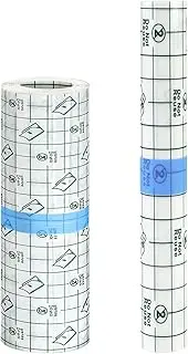 2 Rolls Tattoo Aftercare Bandage Roll: 8" x 1yd & 6" x 5yd, Waterproof Transparent Bandage for Healing & Skin Protection, Breathable Adhesive Film & Hypoallergenic Second Skin Wrap