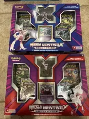 Pokemon XY Mega Mewtwo X & Y Figure Collection Box 2015 Factory Sealed PTCG