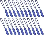 EKIND Zipper Pulls, 20-Pack Durable Extension Replacement Zipper Tags for Backpacks, Jackets, Luggage, Purses, Handbags (Blue)