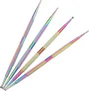 WOONEKY 4pcs Dot Nail Art Pen Nail Rhinestone Picker Nail Art Dotting Tools Nail Tool Nail Design Tools Paint Dotting Tools Dotting Pen Tool Nail Art Pens Nail Art Supplies Nail Design Kit