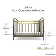 Sonata Bronze 3-in-1 Cot Conversion Bundle