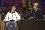 Inline Speed Skater Chad Hedrick during an interview with host Jay- Old Photo 1