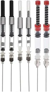 6pcs Fountain Pen Converter Ink Pen Ink Auxiliary Absorber Pen Springs Ink Filling Device Tool Rolling Fountain Pen Ink Absorber Student Plastic