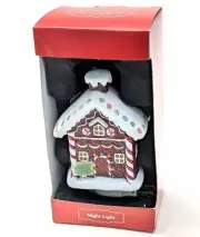 Vintage ST. NICHOLAS SQUARE Christmas Gingerbread Night Light Village House