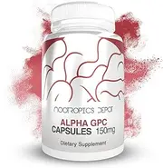 Alpha GPC Capsules | 150mg | 60 Count | Choline Supplement | Brain Health Supplement | Supports Healthy Brain Function | Enhance Cognition, Memory + Focus