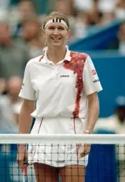 Steffi Graf of Germany during the US Open at the USTA National Ten- Old Photo 4