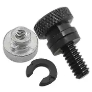 1/4In Black Rear Fender Passenger Seat Bolt Tab Screw Nut for Sportster XL 883 1200 Fatboy Road King