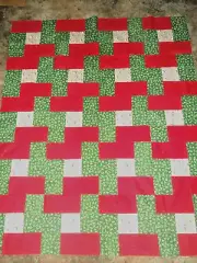 Christmas/Snowmen -- quilt top **new** (48 x 60)
