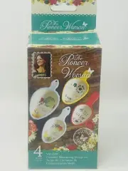 Pioneer Woman Winter Bouquet 4-Pc. Ceramic Measuring Scoop Set 2017 NIB