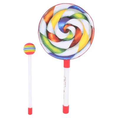 3X(Kids Percussion Lollipop Drum, 6inch C9K9)4484
