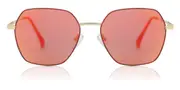 Men's Sunglasses - Geometric Metal Red Full Rim - SmartBuy Collection
