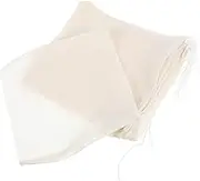 TOKIDNY 10pcs Reusable Tea Brew Bags Soup Gravy Filter Bags Large Muslin Drawstring Tea for Loose Leaf