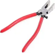 Swpeet Heavy Duty Key Fob Pliers Tool, Metal Glass Running Pliers With Curved Jaws and Rubber Tips for Hardware Install and Stained Glass Work