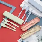 Reusable Travel Cutlery Set Bbq Picnic Work Fork Knife Spoon Kits with Box AU