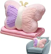 Butterfly Throw Pillow,Stuffed Butterfly Shaped Nap Pillow | Comfortable Pillows Cushion for Sofa, Living Room, Kitchen, Bed Room, Chair, Car