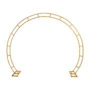 260cm Gold Metal Wedding Arch Round Balloon Birthday Party