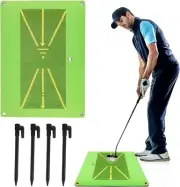 Golf Training Mat for Swing Detection Path Visual Feedback Golf Hitting Mat