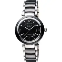 在飛比找momo購物網優惠-【Diadem 黛亞登】都會女伶陶瓷手錶-黑/35mm(8D