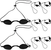 SEWACC 8pcs UV Eye Protection Mask Soft Blackout Eye Masks for Tanning Bed Light Blocking for Peaceful Rest