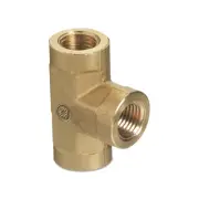 Western Enterprises Pipe Thread Tees, Connector, 3000 Psig, Brass