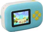 Instant Print Camera, 2in HD Screen Dual 16MP Kids Instant Camera, 1080P Video Recording Kids Camera with Paper Rolls Lanyard, Digital Video Cameras, Camera Toy Kids Camcorder