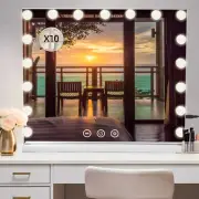 Home Large Hollywood Makeup Mirror Vanity Light Up Mirror With USB Charging