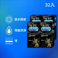 在飛比找momo購物網優惠-【Durex 杜蕾斯】熱愛裝王者型保險套8入*4盒(共32入