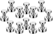 12PCS Mini Fridge Magnets Neodymium Magnet, Pushpin N52 Magnets for Noticeboard Fridge Pinboard Magnetic board - 12 x 16mm