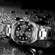 Watch Men's Waterproof Exec 40mm NH35 Automatic Movement Timepiece Diver steel