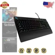 Lightweight G213 Gaming Keyboard with Customizable RGB Keys – Full-Sized Comfort