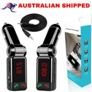 Bluetooth MP3 Player Radio Car Kit Wireless FM Transmitter Dual USB Charger