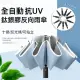 【vivi 流行生活館】抗UV10骨抗暴風自動摺疊反向傘-鈦銀膠款(黑/粉/藍)