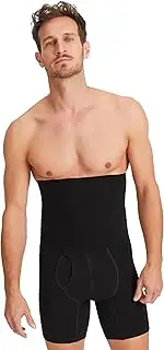 [FINN] Shapewear Men's Tummy Control Boxer Shorts Without Seams - Strong Shaping Body Shaper Compression Shorts - Seamless Bodice Pants with High Waist for Men