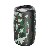 S61 Portable Bluetooth Speaker HIFI Stereo Wireless with Colorful Lights for Home Outdoor-Camouflage
