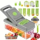 14Pcs/16Pcs Set,Vegetable Chopper, Multifunctional Fruit Slicer, Manual Food Gra