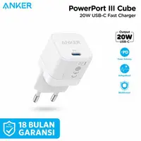 在飛比找蝦皮購物優惠-壁式充電器 Anker Powerport Iii 20W 