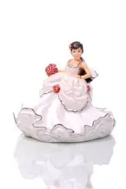 THE ENGLISH LADIES BRUNETTE MINI WEDDING DREAMS DOLL FIGURINE NEW & BOXED