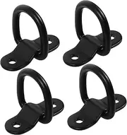Zerodeko 4Pcs Heavy Duty D Rings Tie Down Anchors Durable Lashing Rings for Trailers Trucks Utvs Secure Cargo with Screws Multipurpose Fastening Mechanism Easy to Use