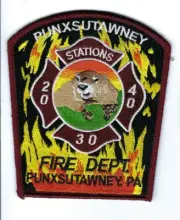 Punxsutawney (Jefferson Co.) PA Pennsylvania Fire Dept. Stations 20 30 40 patch