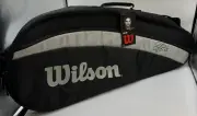 Wilson NWT Roger Federer Fed Team 3 Pack Tennis Racquet Bag Black/White